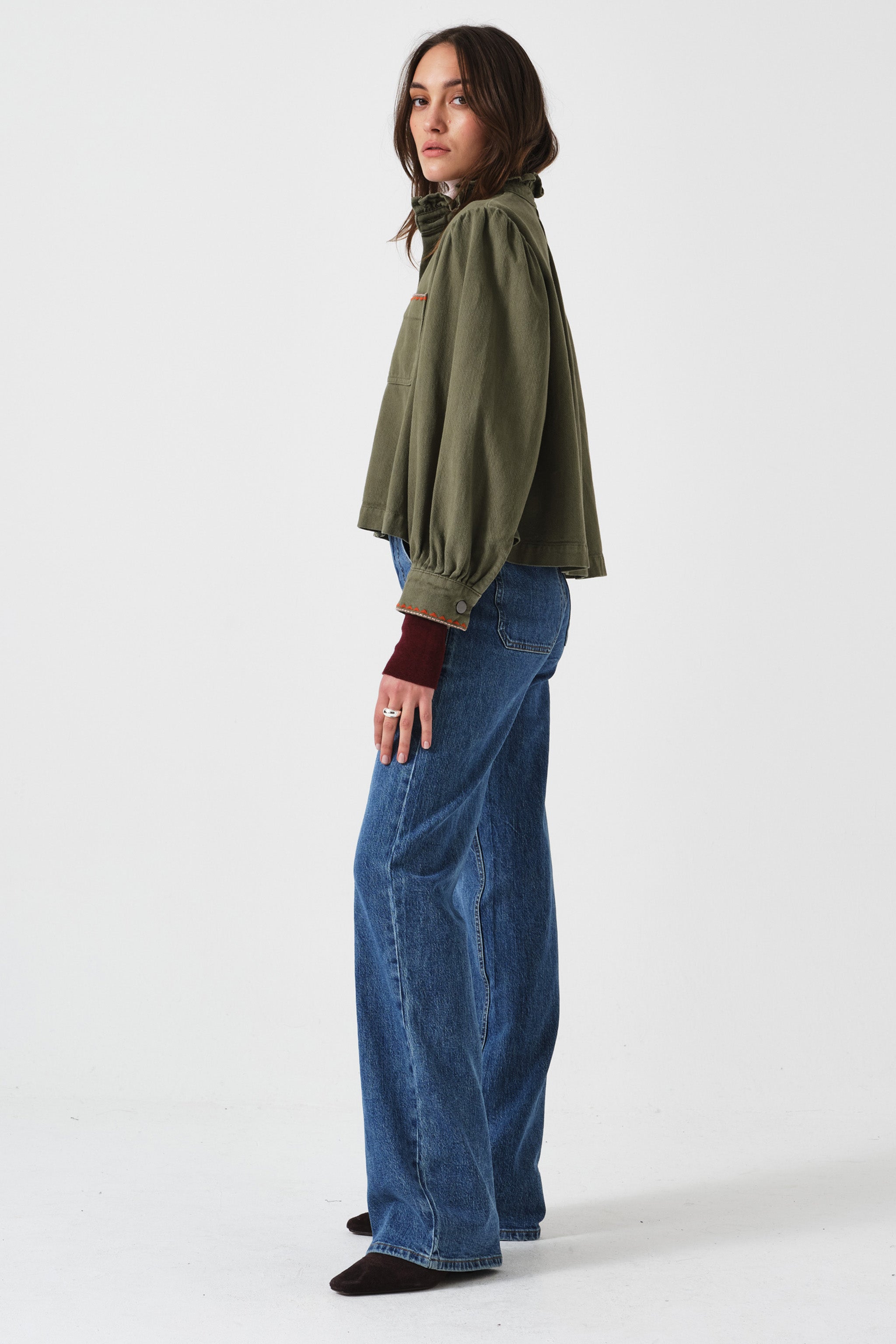Eden Wide Leg Jean in Pasadena
