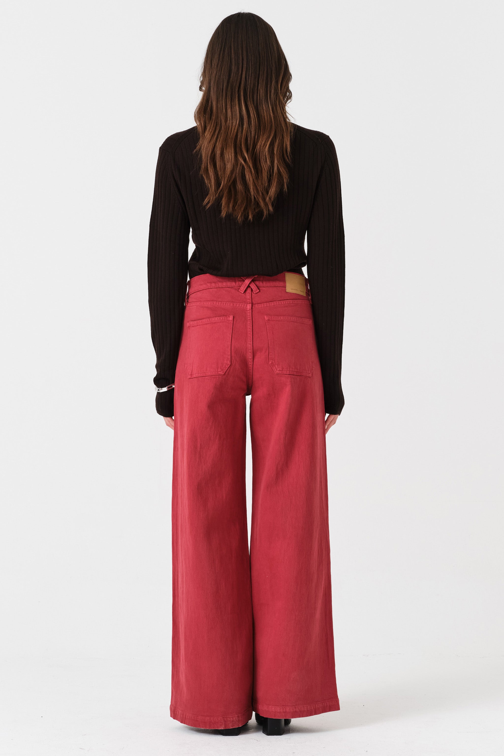 Bay Wide Leg Jean in Faded Rose