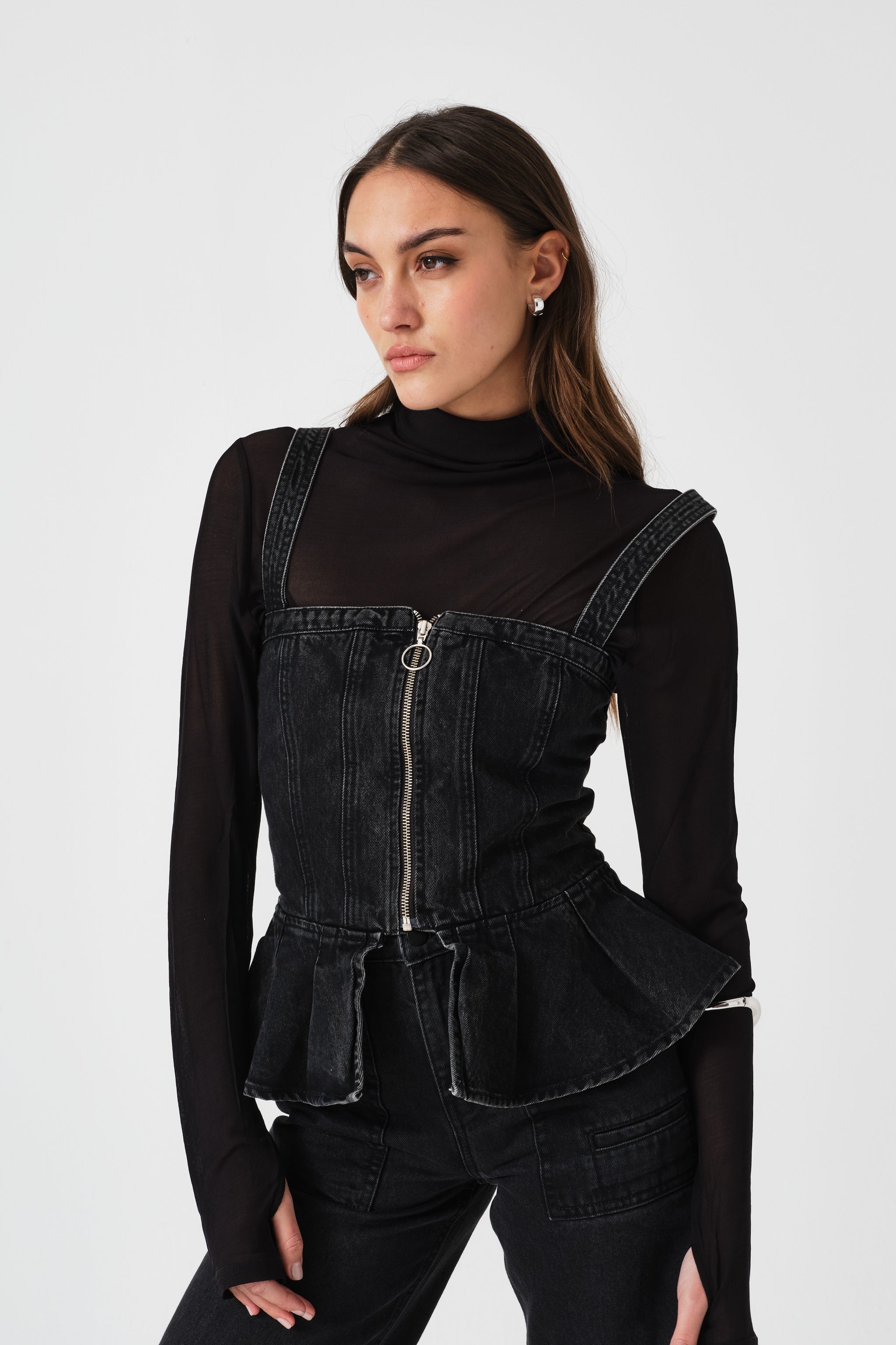 Mila Peplum Top in Fairbanks