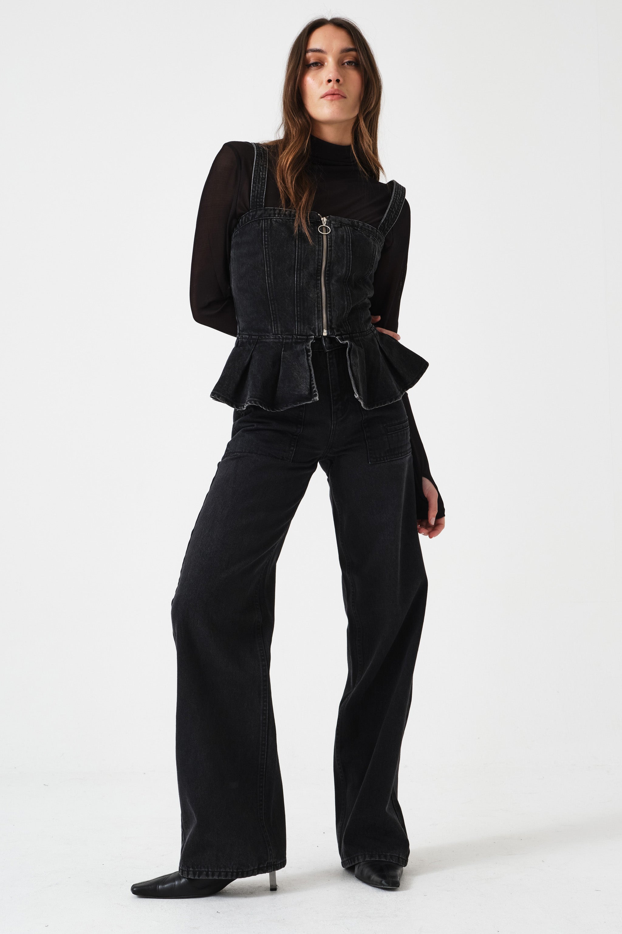 Mila Peplum Top in Fairbanks