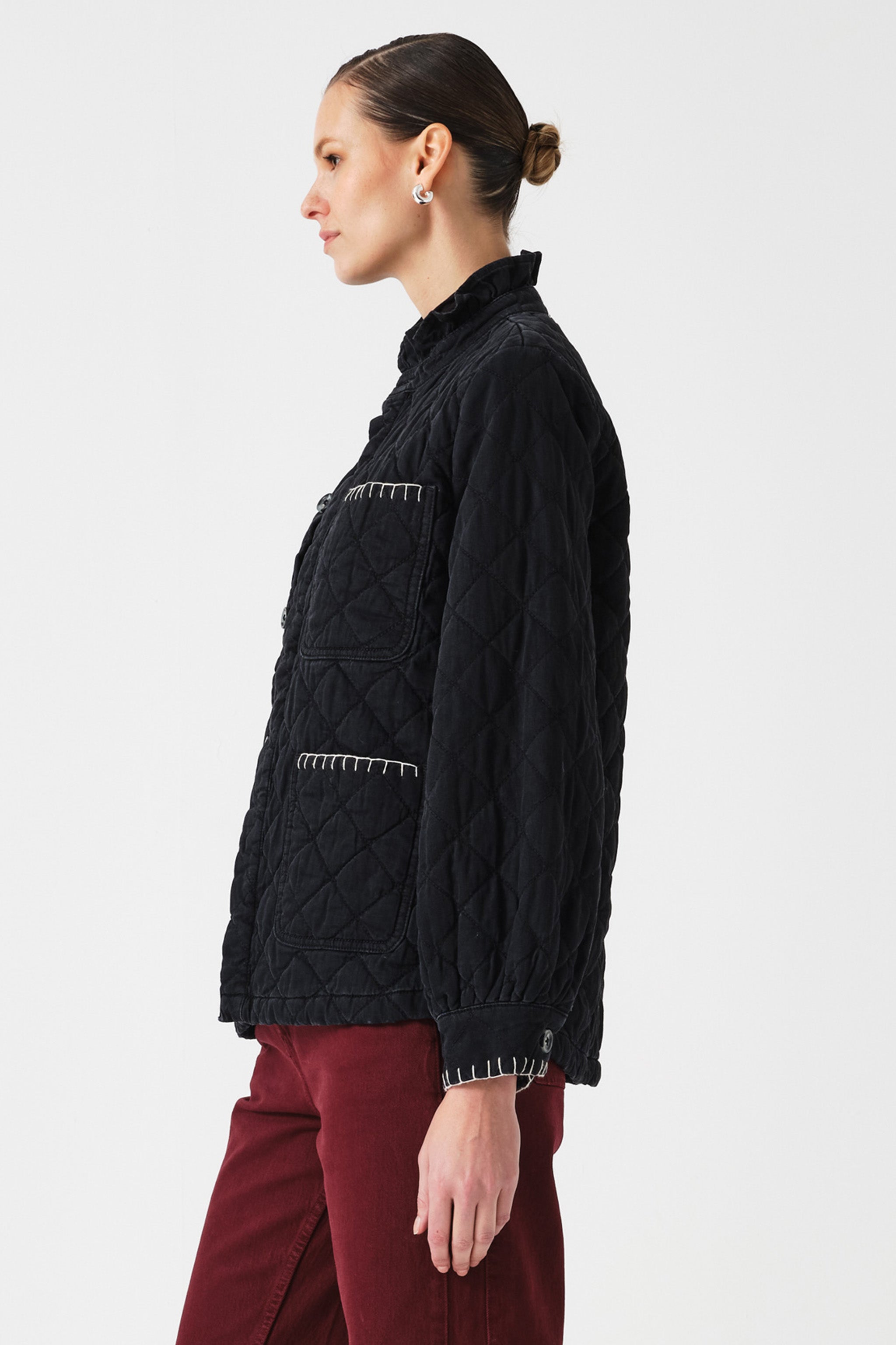 Pablo Quilted Denim Jacket in Fairbanks